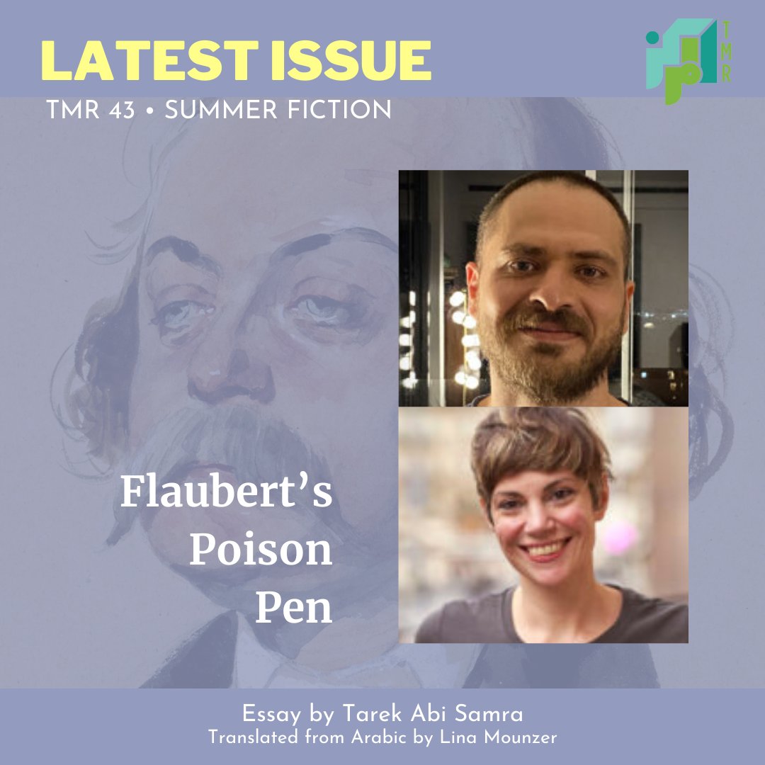 TheMarkazReview's tweet photo. 📝 [TMR 43 • SUMMER FICTION]

Today we’re highlighting a selection of three essays featured in our summer fiction double issue by Bel Parker, @poupehmissaghi and Tarek Abi Samra (translation by @warghetti: 

#themarkazreview #tmr43 #summerfiction #doubleissue #essays
