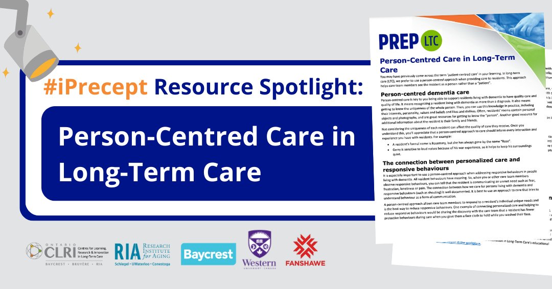#iPrecept resource spotlight! 👇

When it comes to supporting residents with dementia, person-centred care is key 🔑

Check out this resource to learn more: ow.ly/EpZ350QleE6 

Want more exclusive resources? Visit ow.ly/P3LS50QleE5