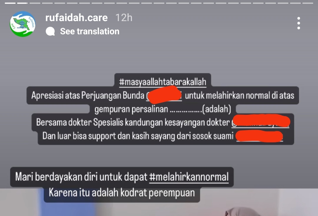 💚 sedih banget bacanya, kodrat perempuan cuma berdasarkan harus melahirkan normal? selain normal gaboleh gitu???😭😭
