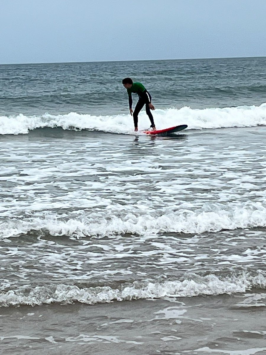 first surfing sessions absolutely loads of fun even in slight grey skies but everyone enjoyed catching  some waves 🌊 🤙🏄‍♂️🏄‍♀️