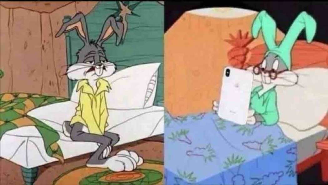 Yo en la mañana, ah pero en la noche.