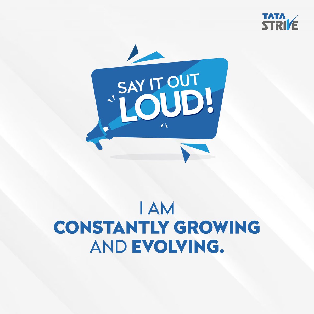 TataSTRIVE's tweet photo. Whether it's tackling new challenges or learning from experiences, every day is a chance to level up and become a better version. So embrace it.
#TataStrive #TataGroup #TataInitiative #ItAllStartsWithASkill #SayItOutLoud https://t.co/ETx77sYKAo