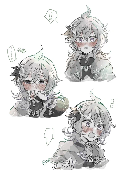 照れるコレイちゃん落書き 