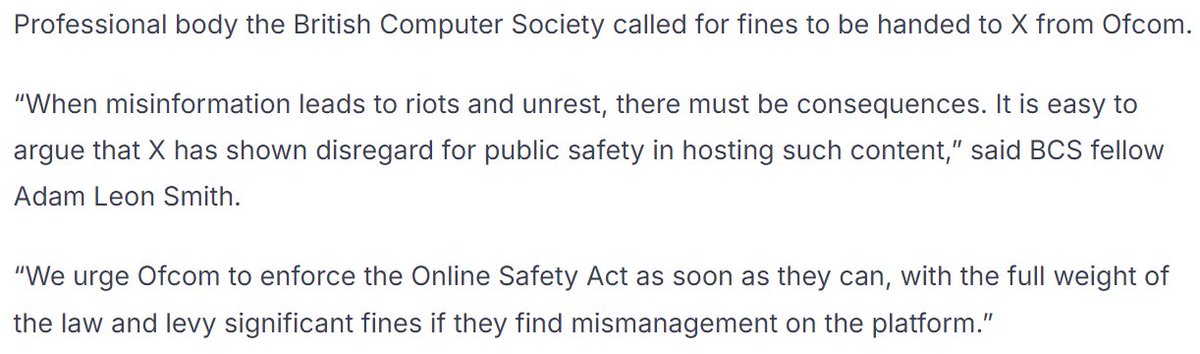 Great to see <a href="/bcs/">BCS, The Chartered Institute for IT</a> fellow, Adam Leon Smith quoted in <a href="/oscar_hornstein/">Oscar Hornstein</a>'s <a href="/UKTNofficial/">UKTN</a> piece on the lack of the OSA's teeth - uktech.news/news/governmen…