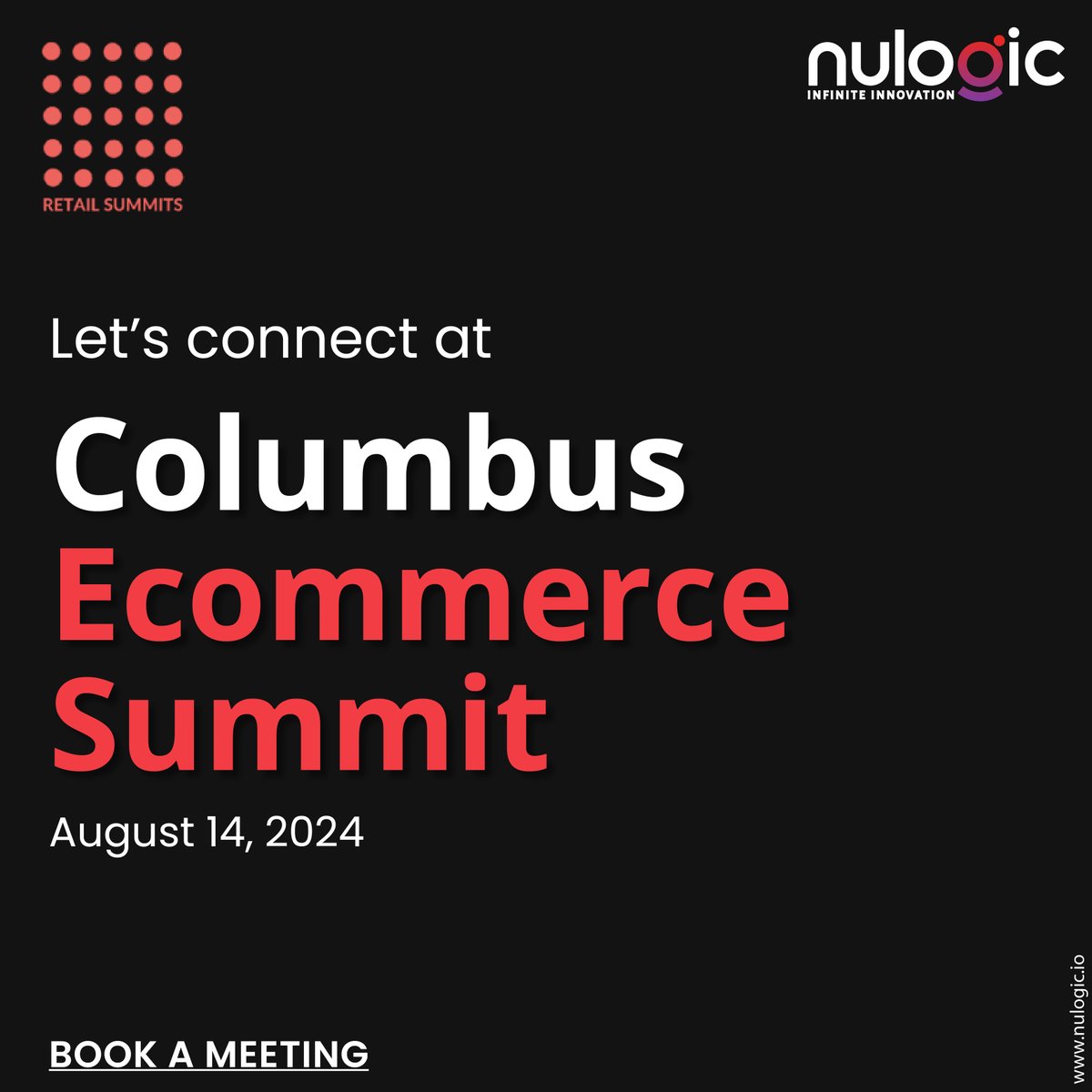 NUTechnologyInc's tweet photo. We’re happy to sponsor the Columbus eCommerce Summit! Join us and industry leaders to shape the future of eCommerce. Our team will be there, sharing insights on the latest trends and eager to connect with retailers. https://t.co/aTMssScz1R https://t.co/iGaEQpvkPt