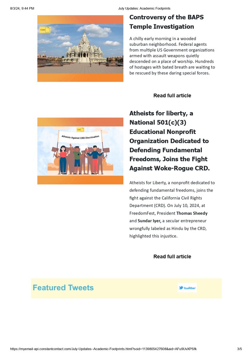 castefiles's tweet photo. Hereโs our July newsletter that went to our subscribers
July Updates: Academic Footprints
Read Newsletter here: https://t.co/QlJGNcenS6
To subscribe, click here : https://t.co/wQAEZKDSHr
#castefilesmagazine #castefiles #newsletter #AcademicFootprints @RichaGotham
@medani_bhandari @sheedythom