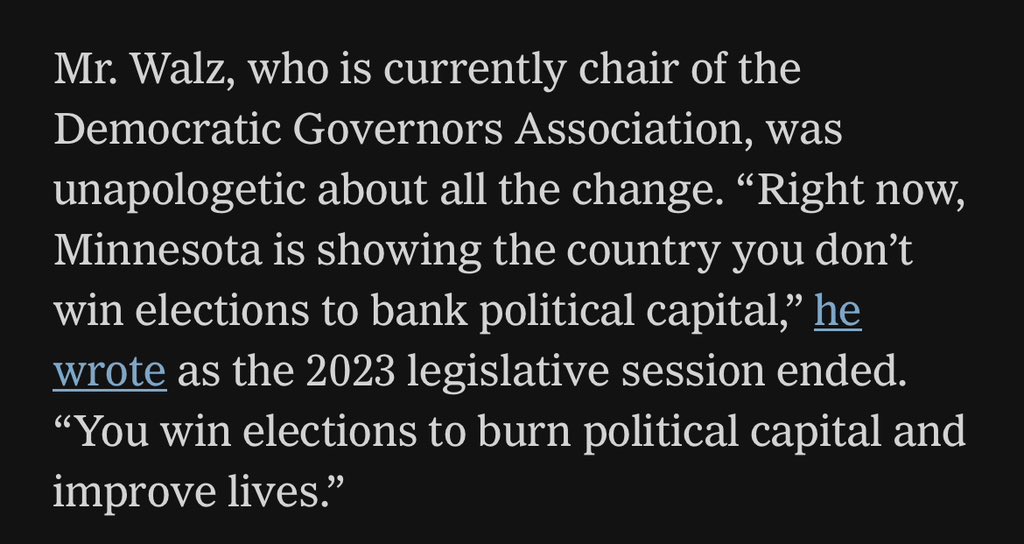 Love this quote by Gov. Tim Walz