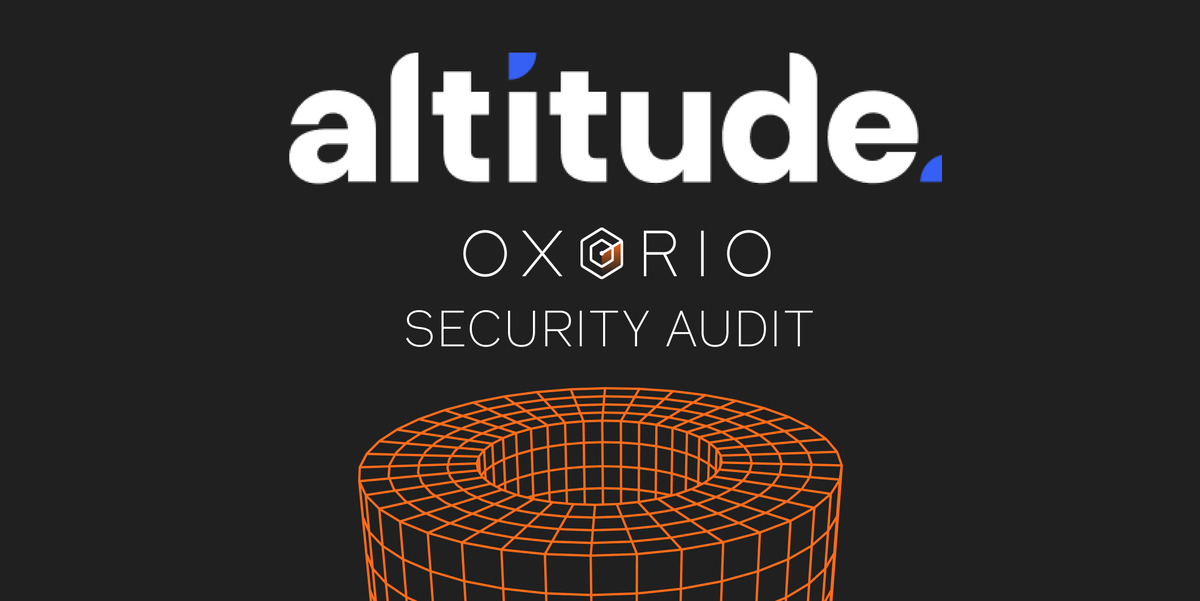 0xorio's tweet image. 🎉 We're happy to announce the completion of a comprehensive security audit for @AltitudeFi_ 
Read the full report here: oxor-io.github.io/public_audits/…