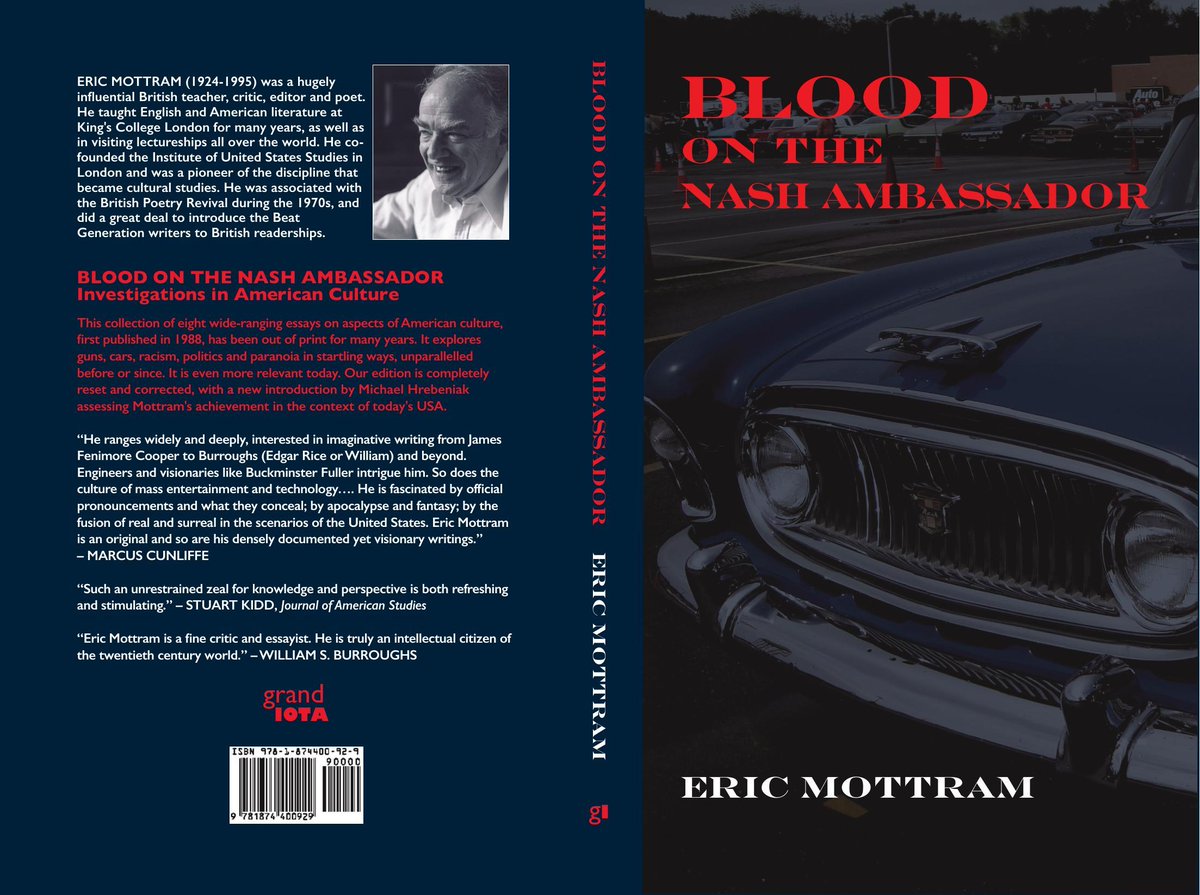 ⭐️ Event!
Eric Mottram was a hugely influential British teacher, critic, editor and poet who worked at King's College London. We are hosting a book launch for a new edition of his "Blood on the Nash Ambassador". Book a free ticket now! 👇
libcal.kcl.ac.uk/event/4234240?…