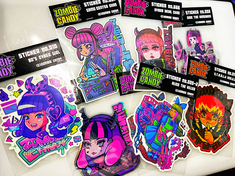 ZOMBIE__CANDY's tweet photo. ZOMBIE★CANDY ステッカー👾
パッケージタグ付き🤘
 
#創作イラスト #コミティア149 
#オリジナルイラスト #illustration #サブカル https://t.co/bV4PBr2fnv
