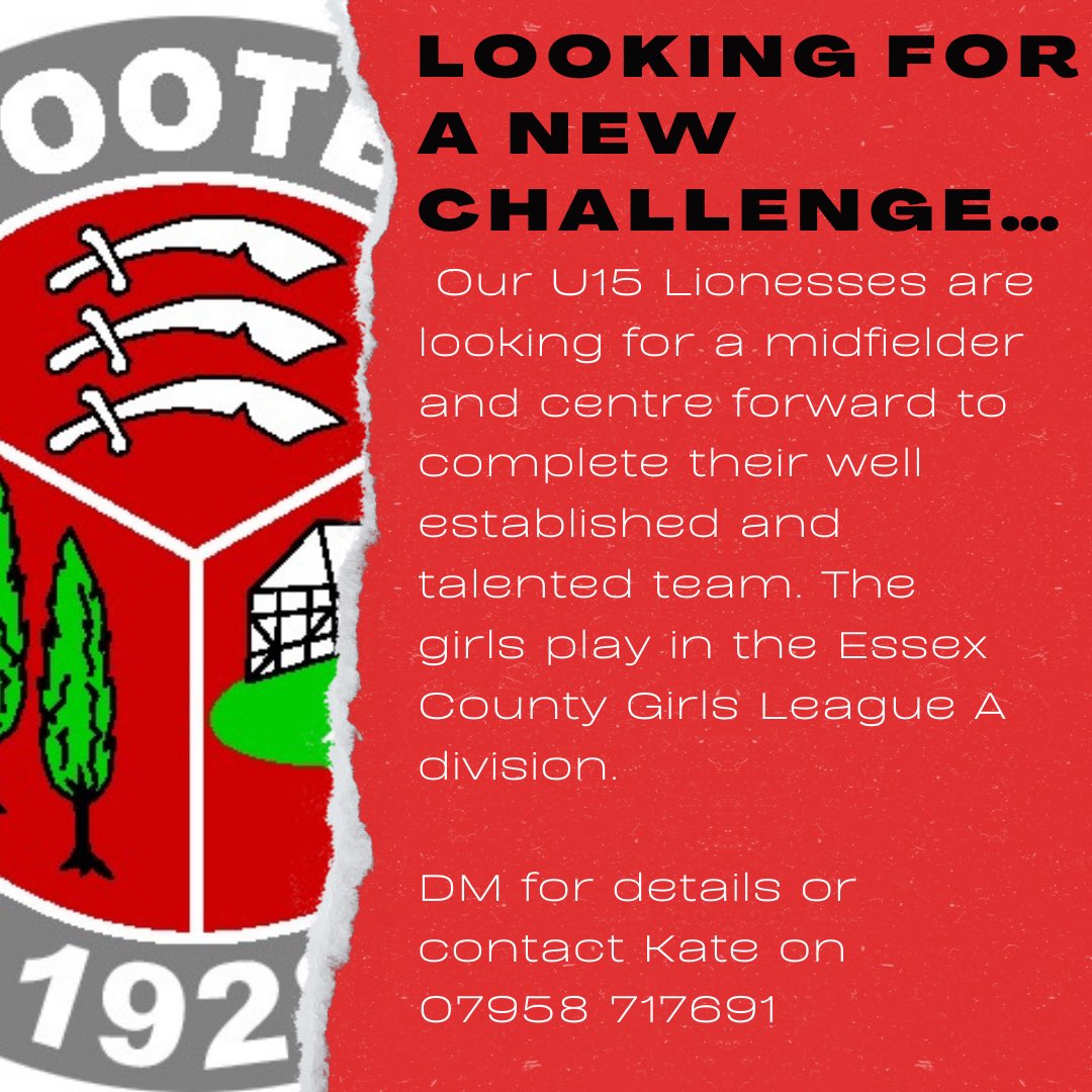 Hutton FC Girls Lionesses (@fclionesses) on Twitter photo We’re looking for a couple of players to complete our squad for next season. If your daughter is U15 or U14 and wants to play with a friendly and competitive group of girls, get in touch #huttongirls <a href="/AllHuttonFC/">All things Hutton FC</a> <a href="/ECGFL_2018/">Essex County Girls Football League</a> We’re looking for a couple of players to complete our squad for next season. If your daughter is U15 or U14 and wants to play with a friendly and competitive group of girls, get in touch #huttongirls <a href="/AllHuttonFC/">All things Hutton FC</a> <a href="/ECGFL_2018/">Essex County Girls Football League</a>