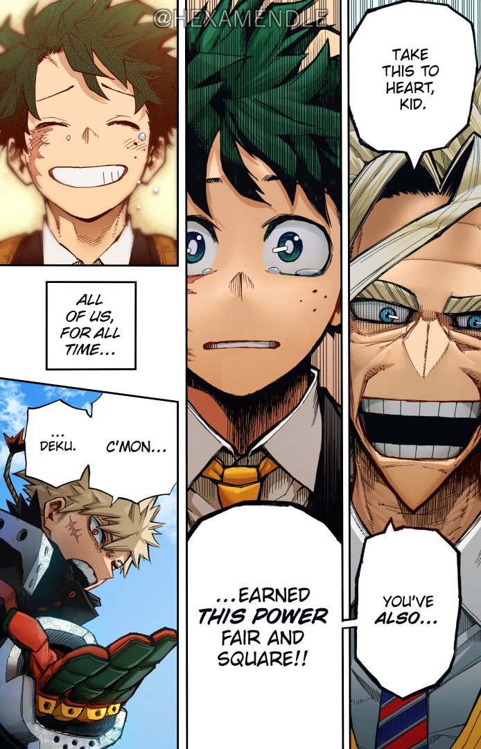 HEXAMENDLE's tweet photo. A Gift from your Friends.
Manga: My Hero Academia [Ch.430] https://t.co/FFwRRaNw0R