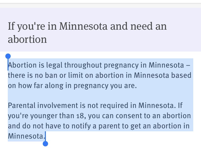 .<a href="/Tim_Walz/">Tim Walz</a> is no moderate on abortion. Because of the laws he championed &amp; signed, there is NO abortion limit in Minnesota &amp; young girls can get secret abortions without their parents ever knowing.