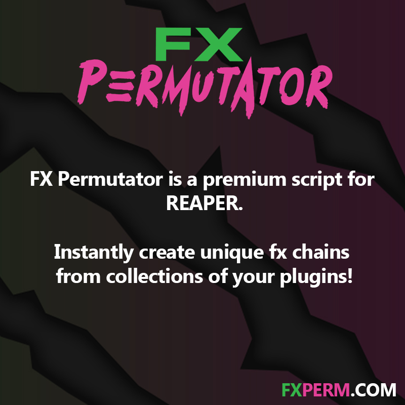 techaud_io's tweet image. Have an FX plugin you enjoy that&apos;s not currently supported by FX Permutator? Reply and let us know!