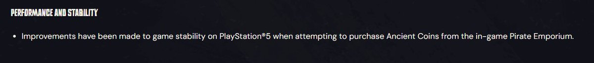 Because... Priorities.
<a href="/SeaOfThieves/">Sea of Thieves</a> <a href="/SoT_Support/">Sea of Thieves Info & Support</a>