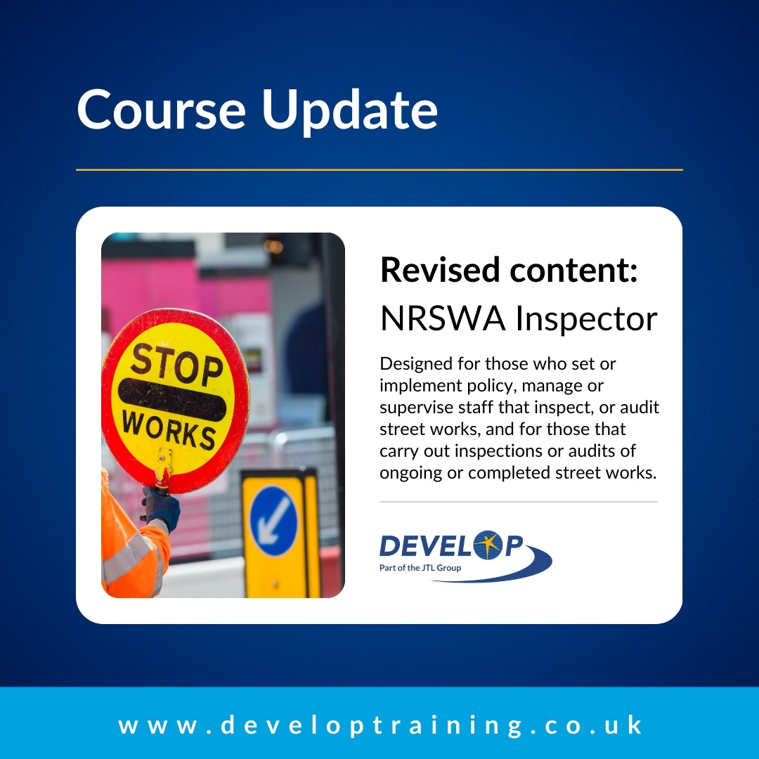 DevelopTraining's tweet image. 🚧 We've revised the content of our NRSWA Street Works Inspector training.

Upcoming dates:
07/10 @ Brentwood
03/12 @ Derby

Please visit our website for further information: hubs.li/Q02Jp0h_0

#NRSWA #StreetWorks #Derby #Brentwood #Essex