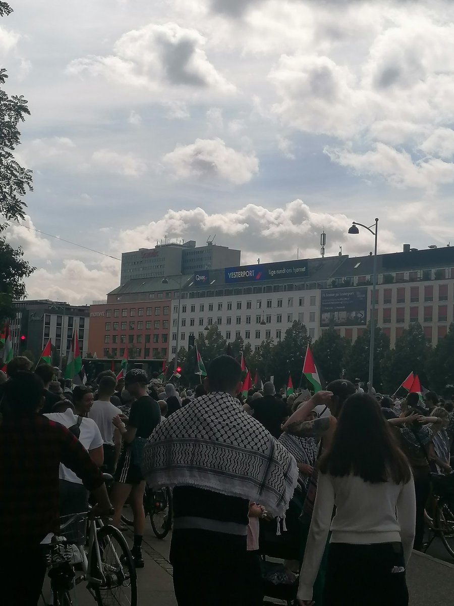 simonga_s's tweet image. Rigtig smuk Palæstina demo i lørdags. Fra Nuuks plads til ATP for at protestere mod deres(vores) investering i Terma. Samt den danske stats tilladelse til at de må sælge våbendele til Israel.
#dkpol