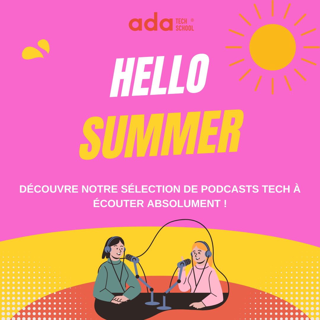 Ada Tech School (@adatechschool) on Twitter photo Les podcasts font dĂ©sormais partie du quotidien de bon nombre dâentre nous. Dans nos oreilles du mĂ©tro jusquâau coucher, ils sont devenus un moyen privilĂ©giĂ© de sâouvrir Ă de nouveaux horizons. DĂ©couvre notre sĂ©lection de podcasts tech :blog.adatechschool.fr/podcast-tech/
#Tech4All #podcast Les podcasts font dĂ©sormais partie du quotidien de bon nombre dâentre nous. Dans nos oreilles du mĂ©tro jusquâau coucher, ils sont devenus un moyen privilĂ©giĂ© de sâouvrir Ă de nouveaux horizons. DĂ©couvre notre sĂ©lection de podcasts tech :blog.adatechschool.fr/podcast-tech/
#Tech4All #podcast