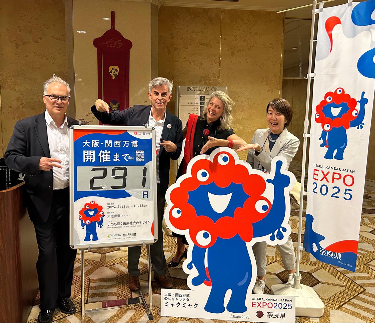 Only 250 days ( but who’s counting?!) until #Expo2025 and Team <a href="/CanadaExpo/">Canada Expo</a> 🇨🇦 is making the most of every minute to plan and prepare for #Osaka! 
#CanadaPavilion 
<a href="/bieparis/">BIE</a> 
<a href="/expo2025japan/">Expo 2025 Osaka Kansai</a> 
<a href="/JapaninCanada/">Embassy of Japan in Canada</a> 
<a href="/CanEmbJapan/">Canada in Japan</a>