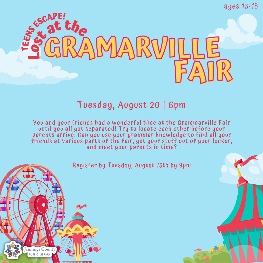 Jennings Co. Library tweet media