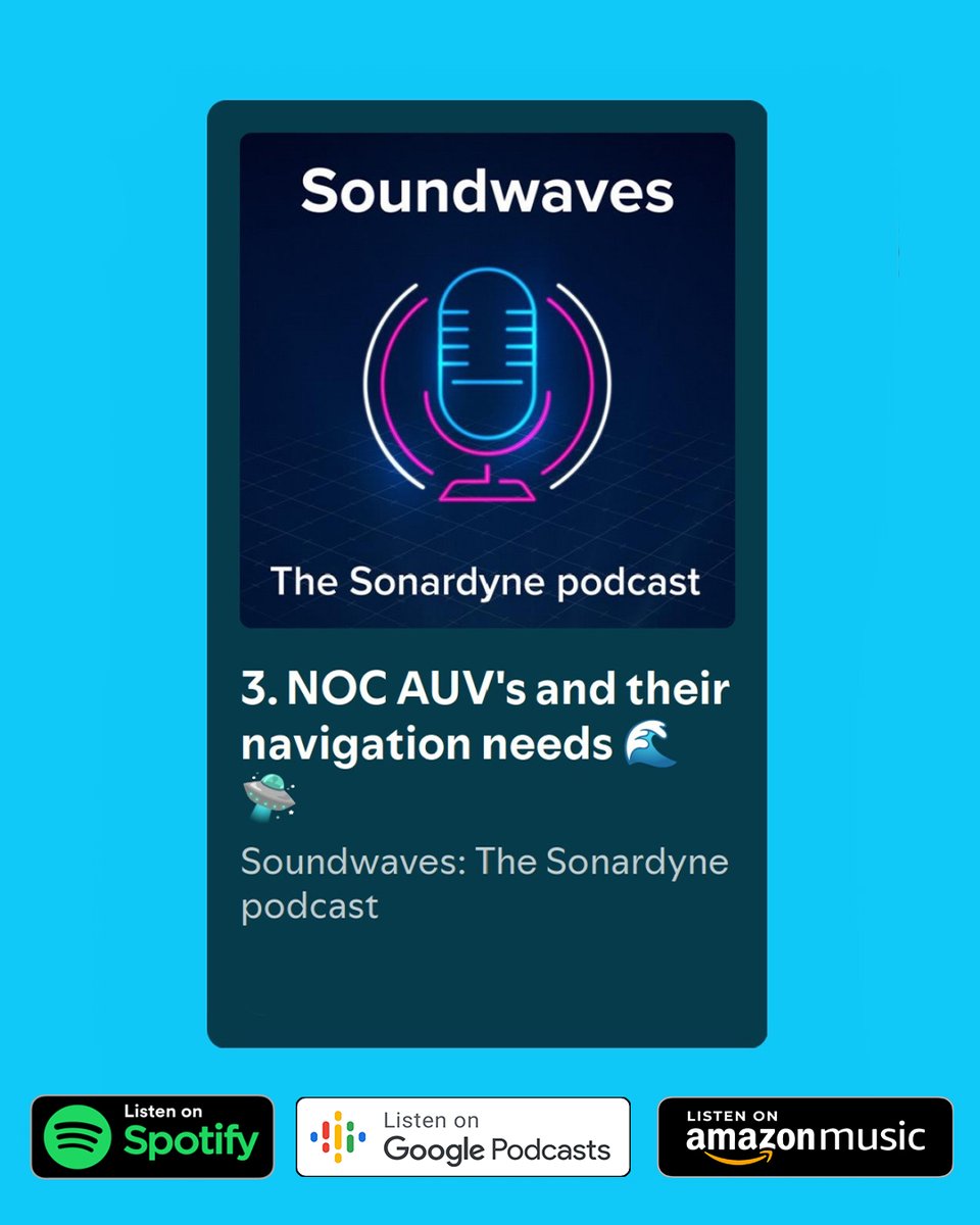 Listen to the latest episode of Soundwaves: The Sonardyne podcast on Spotify, Amazon Music and Google Podcasts and YouTube podcasts or watch the video version instead. A big thank you to <a href="/NOCnews/">National Oceanography Centre</a> 

Spotify: open.spotify.com/episode/5t6epn…

YouTube: youtu.be/NLSBfBEbyeY?si…