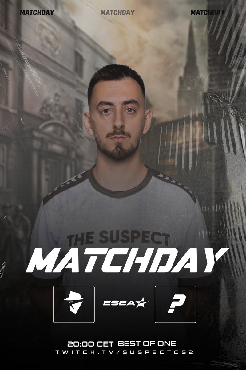 thesuspect_cs's tweet photo. MATCHDAY!
We're back on the server again, this time versus XP Ansuz on ESEA from 20:00 CET.
Streaming info will be announced prior the match.
#gosuspect https://t.co/cRHuttMOpv