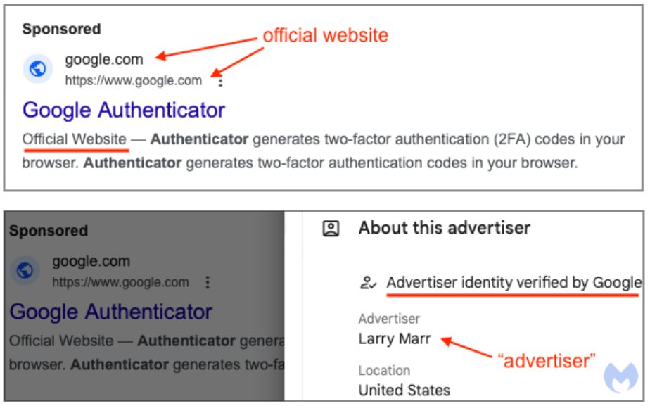 Does anyone actually know how domains are spoofed in malicious google ads? Many cases of this but can't find an explanation on how this is done. malwarebytes.com/blog/news/2024…