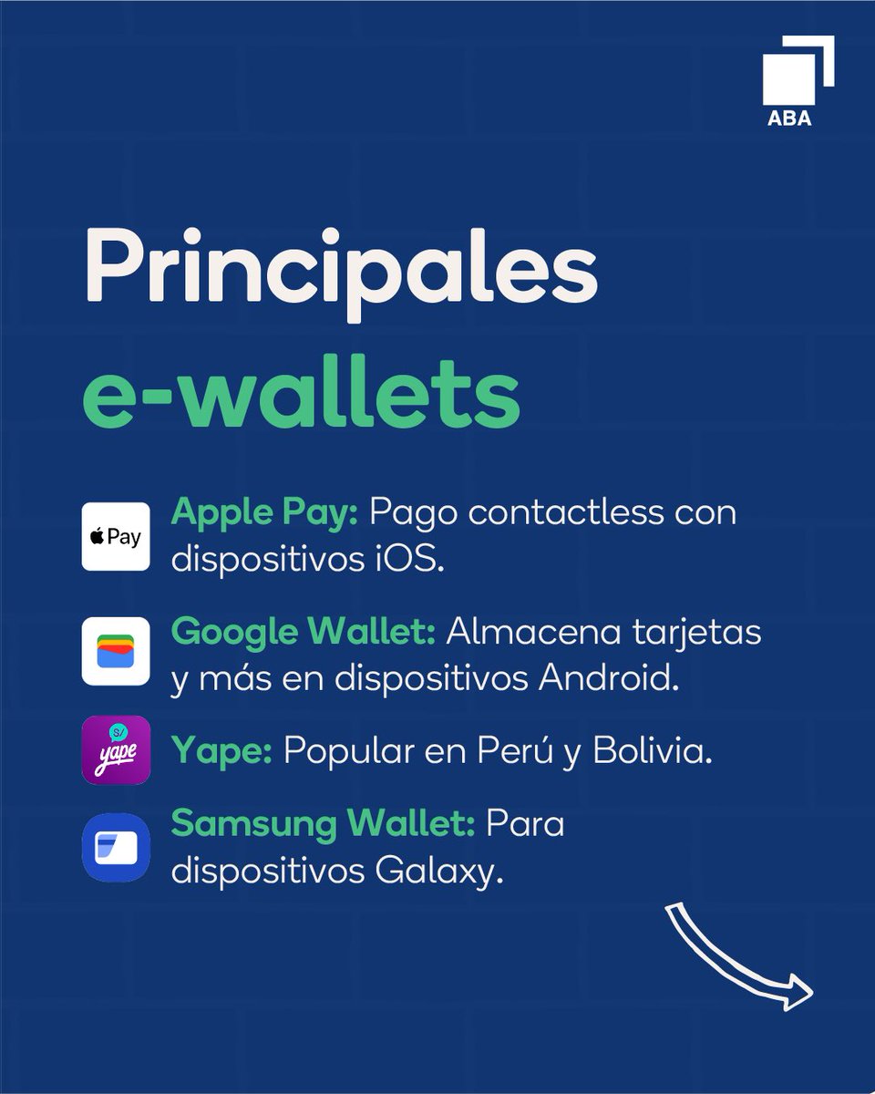 aba_rd's tweet photo. ¡Apple Pay ya está en el país! 🇩🇴 Ahora puedes realizar pagos de forma rápida y segura con tu dispositivo iOS. Aprende más sobre las principales e-wallets y cómo usarlas en tiendas físicas. 💳📱 #ABA #ApplePay https://t.co/ecNSeszJmP