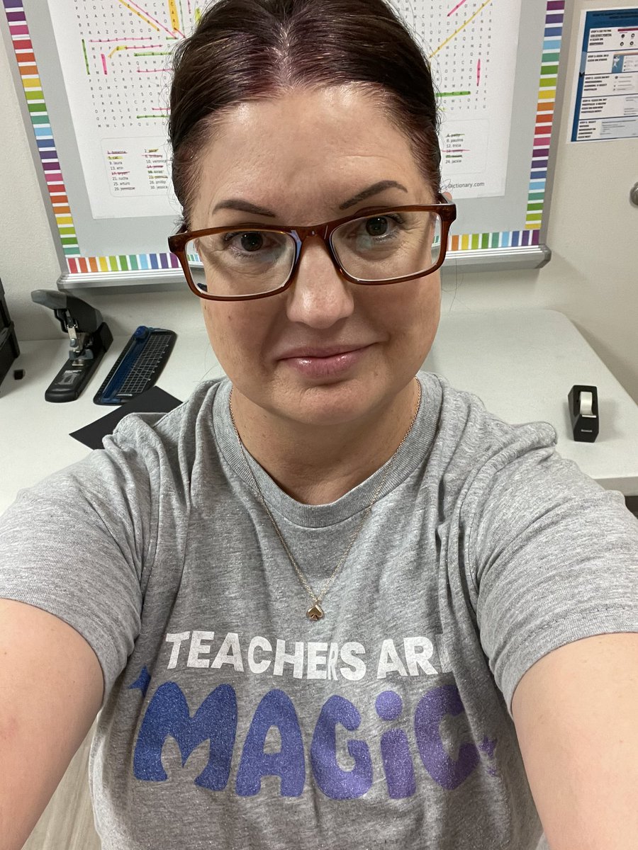 Sarah Clayton (@claytontechtalk) on Twitter photo Teacher Tee Tuesday sporting my <a href="/magicschoolai/">MagicSchool AI 💜 🪄✨</a> t-shirt because teachers are magic!
#cfbisd
#teachertwitter Teacher Tee Tuesday sporting my <a href="/magicschoolai/">MagicSchool AI 💜 🪄✨</a> t-shirt because teachers are magic!
#cfbisd
#teachertwitter
