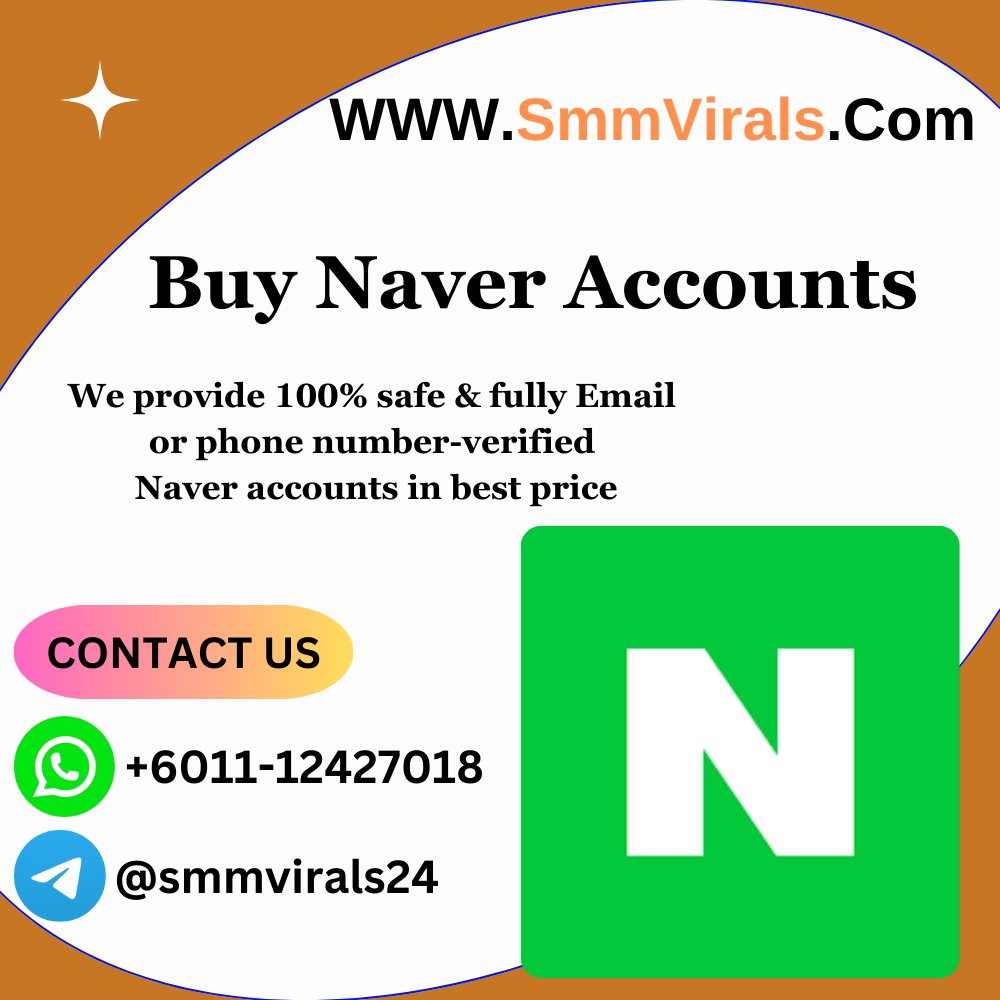 MarciaTapp80464's tweet photo. Buy Naver Naver
#buy #Naver #Naver #NaverAccounts #USA 

Contact
Telegram: @smmvirals24
WhatsApp: +6011-12427018
Skype: smmvirals
Email: smmvirals@gmail.com

https://t.co/PxgGqSUfVk https://t.co/fMqL7l6Rr3
