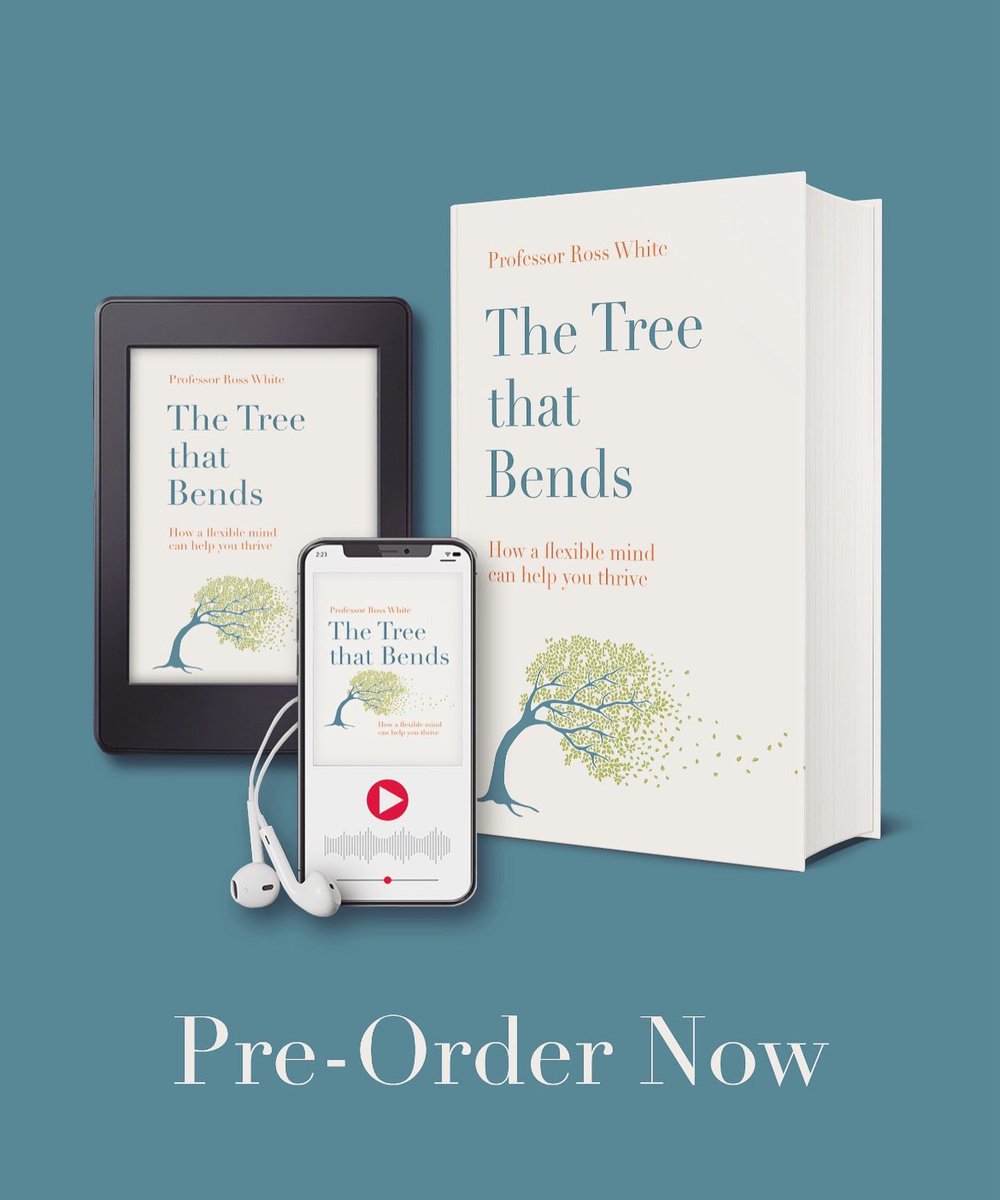 RossGWhite's tweet photo. ‘The Tree that Bends: How a flexible mind can help you thrive’
Preorder now: https://t.co/Vb7ns7h1RZ
#TheTreeThatBends #BeMoreTree #Flexibility #Wellbeing #Thriving #Performance #Mindfulness #Compassion #acceptanceandcommitment https://t.co/rKfYHIuw6P