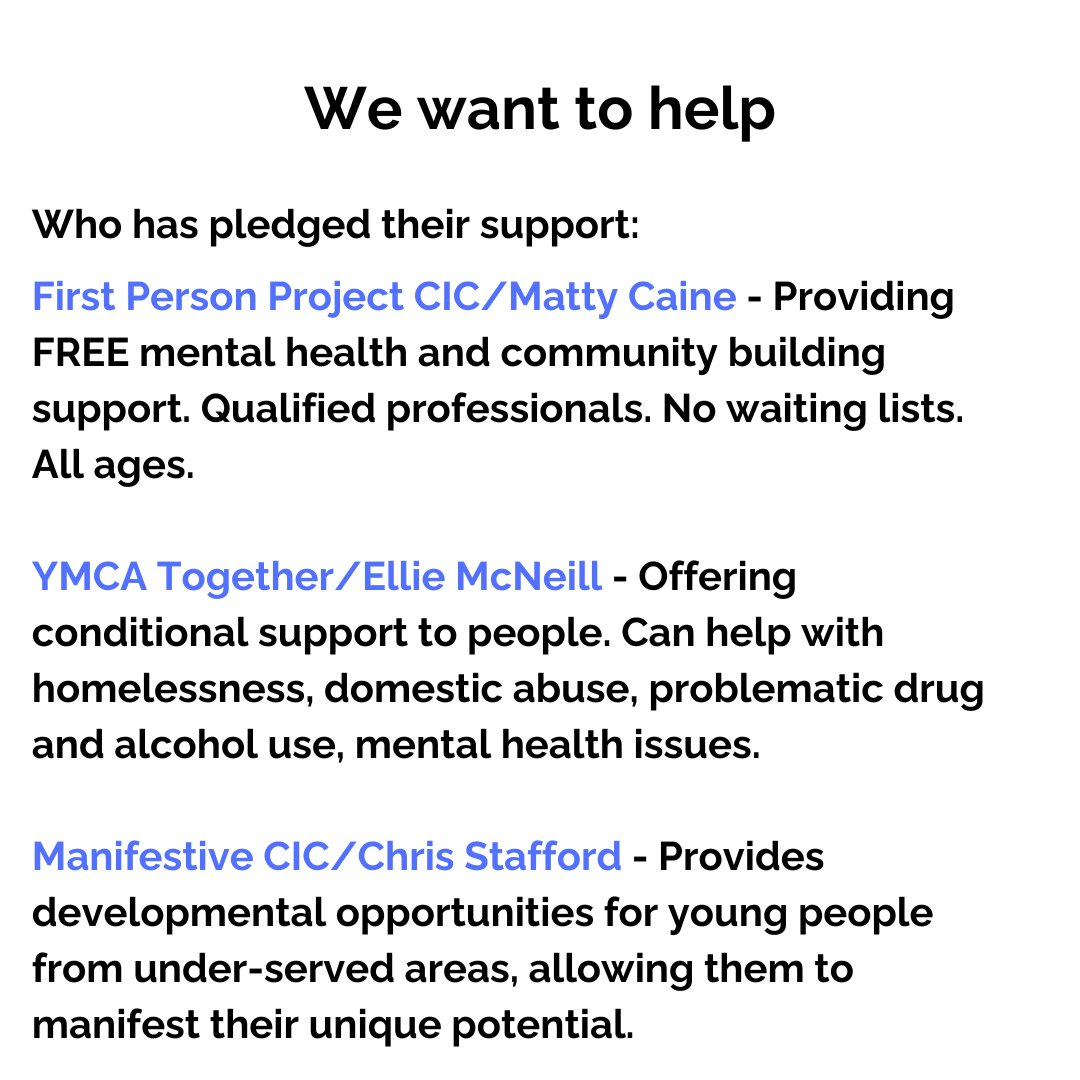 mattycaine87's tweet photo. We want to help!

After a less than 48 hours, we have 10 orgs/key people willing to come together to offer anything they can - resource, time, experience, money.

We also have the support from a number of Neighbourhood Managers.

Org Leaders/Decision makers - JOIN US!

#UNITY https://t.co/EMK13pXXAm