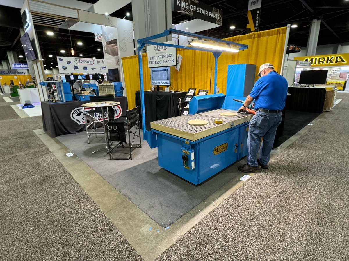 DenrayMach's tweet photo. #IWF2024 is officially underway! Stop by Denray’s booth # A10413 and catch a live demo of one of our #downdraft tables! https://t.co/gcxO3rYd6W