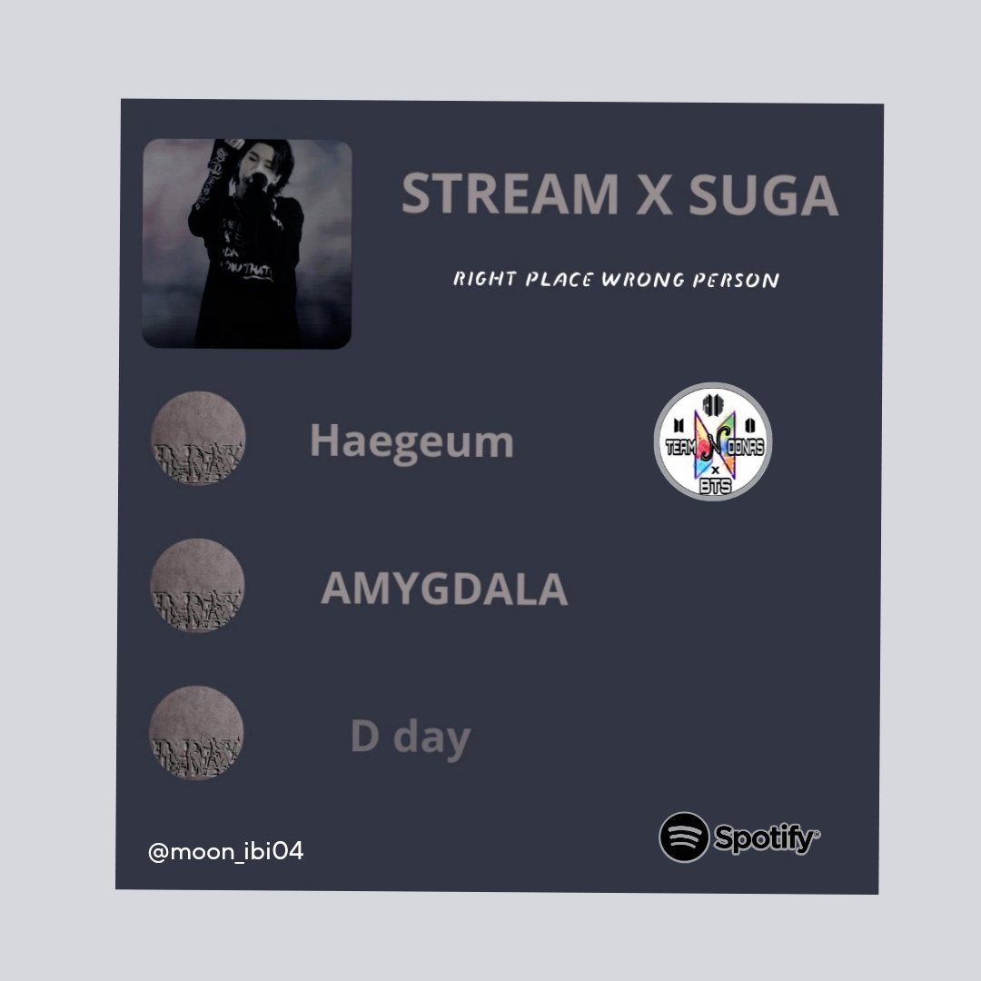TeamNoonas's tweet photo. 🎧STREAM DIARIO. 

📅 Hoy le toca a los trabajos de suga, 
Se pueden unir en cualquier momento del día.

🎶 compartimos playlist  que pueden escuchar.

📌Si desean unirse al team manden DM.

StreamSchedule
StreamFor_Suga  

@BTS_twt
 TNxBTS 🐬 https://t.co/ohlMsGy0Jv
