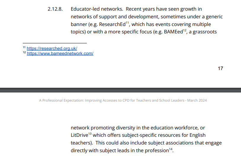 SaysMiss's tweet photo. Brilliant to see @LitdriveUK mentioned in @TeacherDevTrust's recently published report, 'A Professional Expectation: Improving Access to CPD for Teachers and School Leaders https://t.co/UqXk8VqBbq