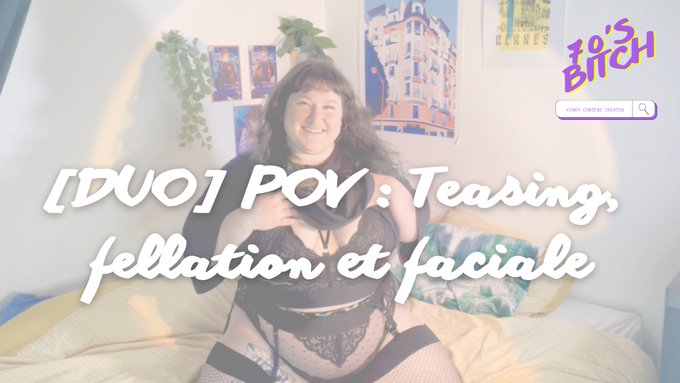 Nouvelle vid&eacute;o en duo !   J&rsquo;ai eu envie de bien chauffer mon partenaire pour qu&rsquo;il me jouisse fort sur