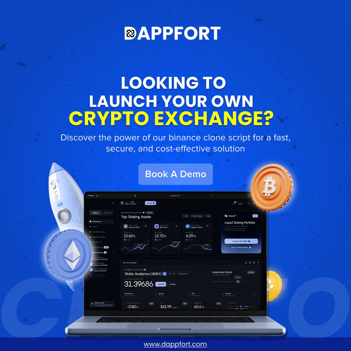 dappfort_global's tweet photo. π Unlock the potential of the crypto market with Dappfortβ Binance clone scriptπ
π Rapid Market Entry
π Advanced Security
Begin your journey with us today π!
π https://t.co/n56dBUheAH
#cryptoexchange #binanceclone #dappfort #blockchain #crypto #businessgrowth #startup https://t.co/FzvQzJPDKZ