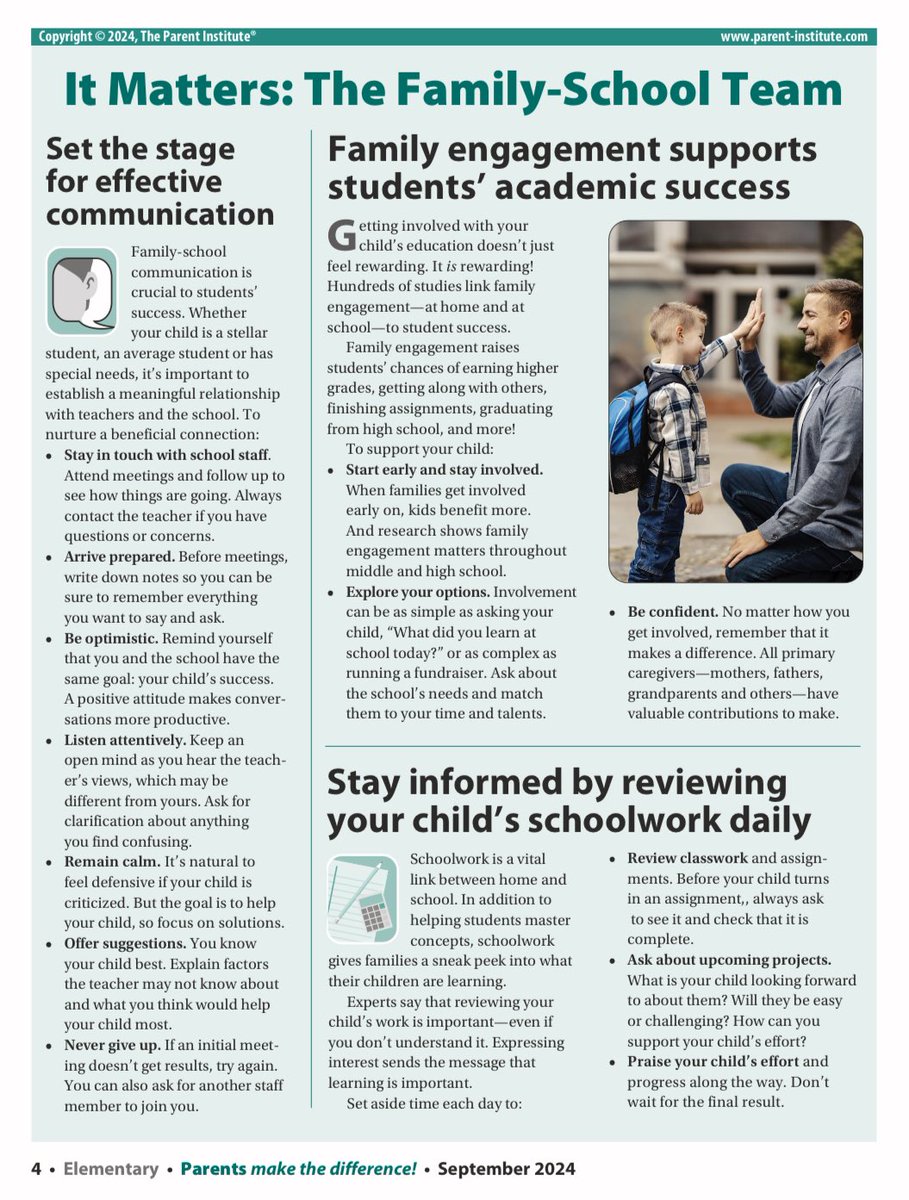 Panther Parents: Please see the Parent Newsletter (Elementary School) for the month of September 2024.