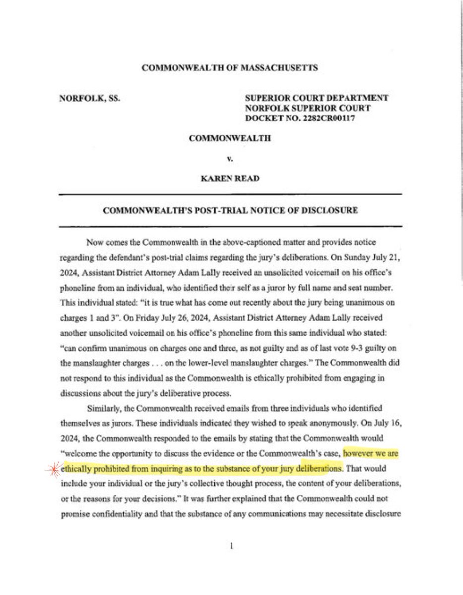 wrong_account's tweet photo. Pardon me but since when does #NorfolkDA care about being “ethical”? August 9th hurry up! #KarenRead #KarenReadTrial #Canton #NorfolkCounty #lally @BostonDefender @AlanJayJackson https://t.co/Rh7aakDYC8