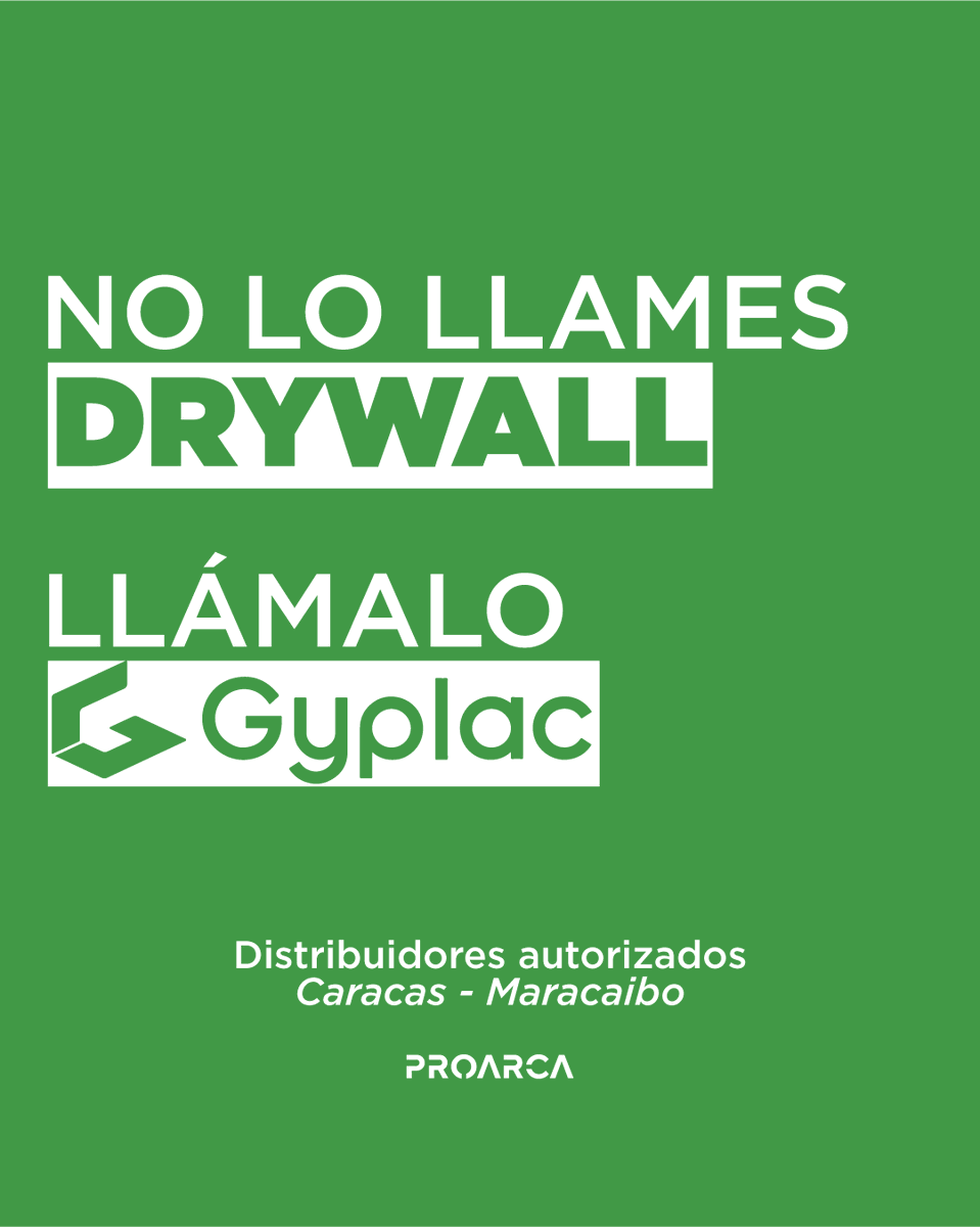 Al momento de decidir qué láminas de yeso quieres para tus proyectos, no pienses en drywall, piensa en GYPLAC

Disponible en espesores para que construyas:
✅Tabiques y paredes en interiores
✅Cielos rasos 
✅Paredes resistentes a la humedad

Cotízalas a través del📲 4120492883
