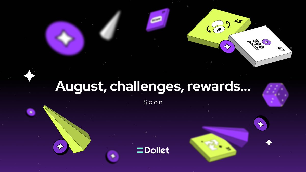 🌌 A mysterious maze, interesting tasks, and incredible rewards - it’s all waiting for you in Dollet’s new challenge.
 
Will you find your way to the finish? Get ready... It’s almost here. 🌟🧩

#DolletMaze