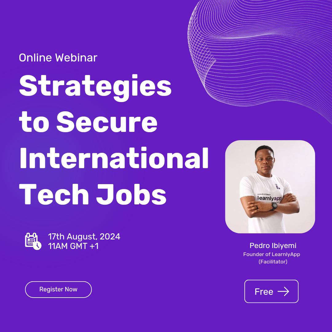 thelearnlyapp's tweet photo. This is your chance to learn how to make your mark on the global stage! 🚀
Don't miss out—Register now (https://t.co/13kMPhTVa1) and take the first step towards your international tech journey!
#TechWebinar #GlobalTechJobs #TechCareer #InternationalOpportunities https://t.co/16RflU1CYG
