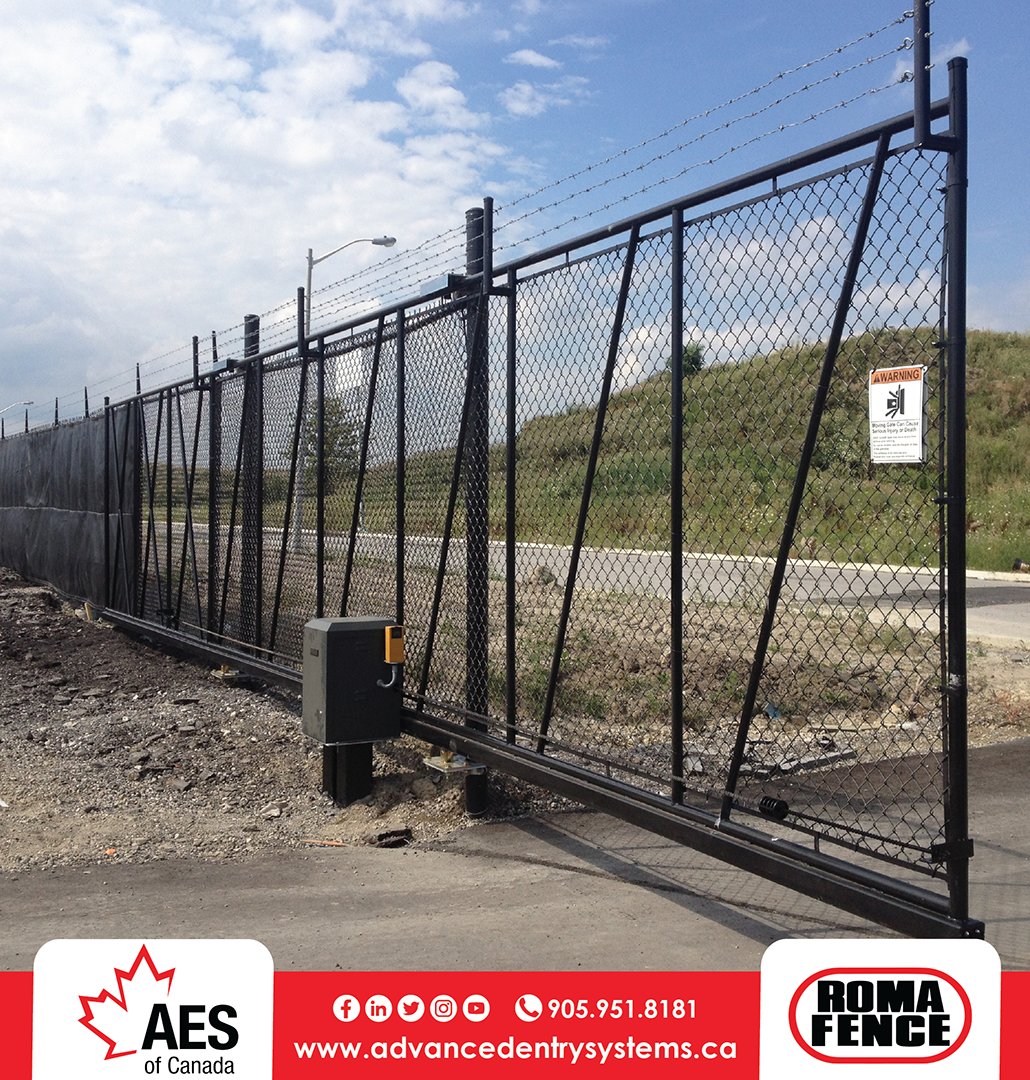 RomaFence's tweet image. Let your gate do the work! Automate your gate today! 🛠️ #romafence #slidegate #automation
