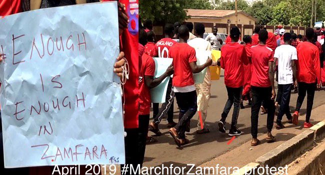JaafarSJaafar's tweet photo. It is unfair to drape the ongoing hunger protest in Nigeria with ethnic cloth. Inflation and hunger are national phenomena not sectional. Today, Nigeria is not only facing hunger but famine. Garri is not cheaper at Ajah or Bodija market than it is at Dawanau or Baga market. 

That the Northerners did not stage protest against Buhari is false. In April 2019, Northerners staged the #MarchforZamfara protests against banditry and kidnappings in some cities.