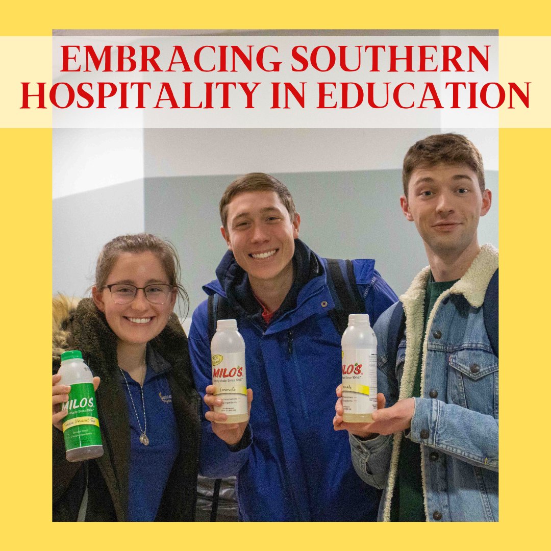 Assistant Prof. Dr. Joshua V. White at UD uses Milo’s Tea to teach corporate values. Students learn about quality, sustainability, and community. Discover more: udayton.edu/blogs/business…

#FlyerSuccess #CorporateValues #Sustainability #Community #SouthernHospitality