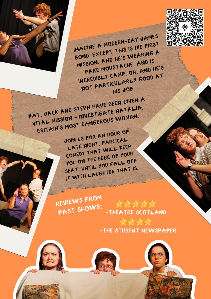 “Fast, funny &amp; slickly delivered, this tasteful satire of spy drama offers up quality laughs throughout” -
<a href="/bingefringemag/">Binge Fringe Magazine</a>🤩

2 FOR 1 TICKETS for 'A Naff Play About Spies' tonight only!👀🎟️

Join us at 23:15 <a href="/theSpaceUK/">theSpaceUK</a> for an hour of late-night, camp comedy⭐️ #edfringe