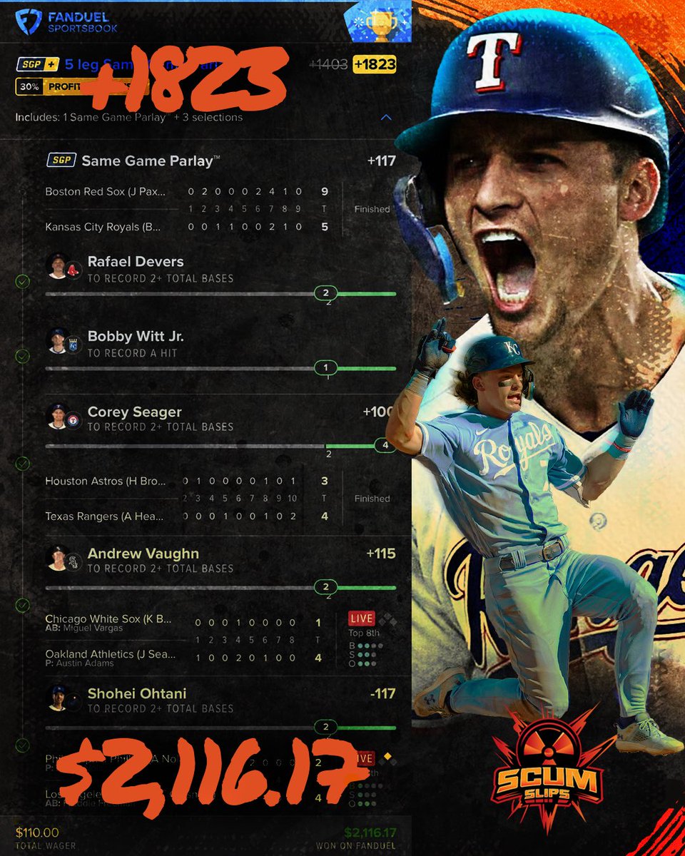 Electric Night ⚡️

$110—$2116 To The 🏦 !!!

Join Now ↙️ Code: NFL35 35% Off 
whop.com/beermoneypicks…