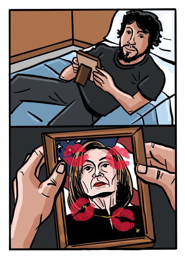 for the past four years i have been smeared as a Nancy Pelosi stan after defending her one time

the haters created vile art to besmirch me

over the past month, i have been been vindicated again and again: Biden dropping out, now Kamala picking Tim Walz

long live Nancy Pelosi