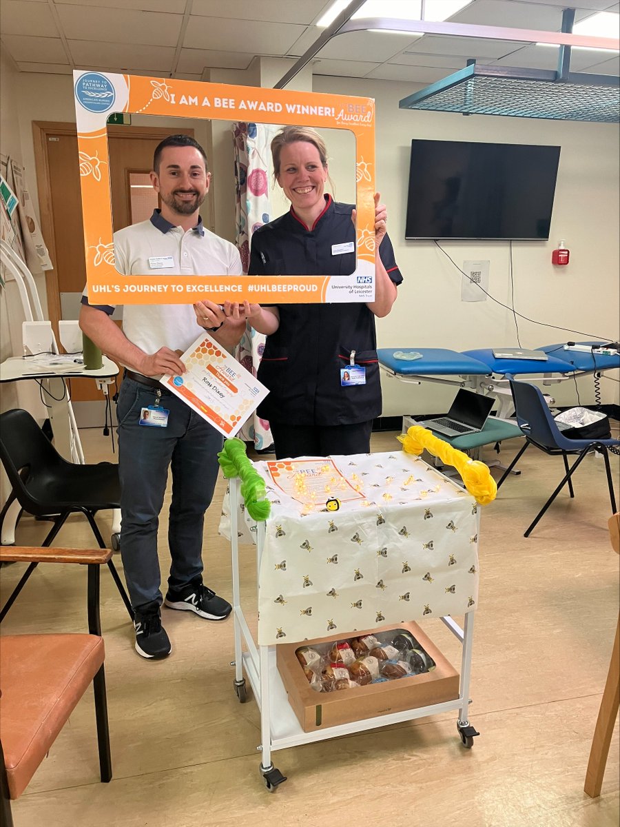 UHL BEE Award (@uhlbeeawards) on Twitter photo Congratulations to our latest BEE Award winner Physiotherapist Ross!
<a href="/uhltherapy/">uhltherapy</a>
<a href="/SandraSpeller1/">Sandra Speller π</a>
<a href="/clare_pheasant/">Clare Pheasant π (She/ Her)</a>
<a href="/UHLJ2E/">UHL Journey to Excellence</a>
<a href="/Leic_hospital/">Leicester's Hospitals</a> Congratulations to our latest BEE Award winner Physiotherapist Ross!
<a href="/uhltherapy/">uhltherapy</a>
<a href="/SandraSpeller1/">Sandra Speller π</a>
<a href="/clare_pheasant/">Clare Pheasant π (She/ Her)</a>
<a href="/UHLJ2E/">UHL Journey to Excellence</a>
<a href="/Leic_hospital/">Leicester's Hospitals</a>